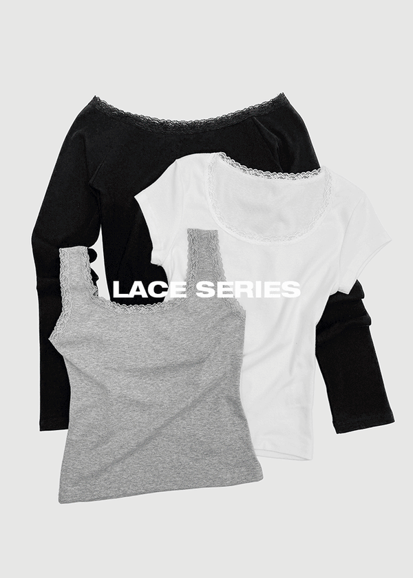 [MADE] Cozetti Lace Off-Shoulder Long Sleeve Top