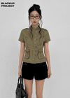 [MADE] Arden Cotton Short Sleeve Jacket