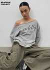 [MADE] Chippy Boatneck Print Long Sleeve T-shirt