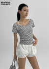 [MADE] Spitty Dot Print Short Sleeve T-shirt