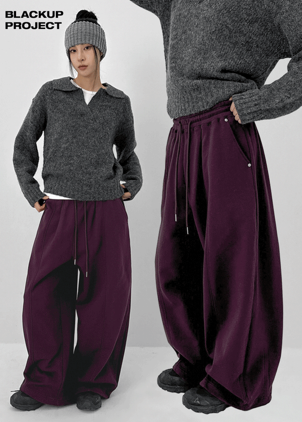 [MADE] Hirose Panel Rivet Balloon Banded Pants