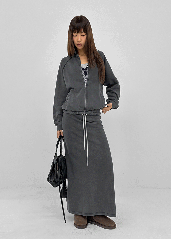 BLACKUP アンバランスジップフード OUTERWEAR – BLACKUP