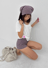 Kyoba Set - Elastic Shorts, Hair Scarf