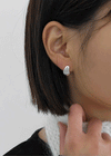 (SILVER 925) Scoring Simple Earrings