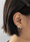 (PLATA 925) Osdd Doble Cuff para Oreja
