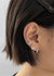 (PLATA 925) Osdd Doble Cuff para Oreja