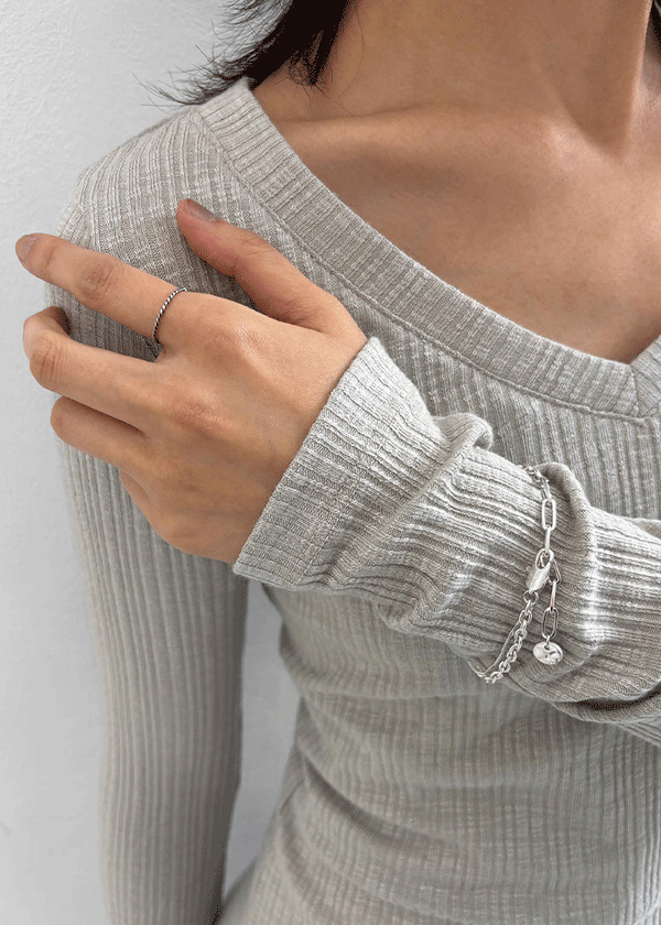 (SILVER 925) Cadelyn Twist Silver Ring