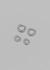 (SILVER 925)Peace Minimal Ring Earrings