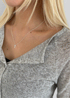 (SILVER 925) Tebel Cross Necklace
