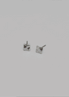 (SILVER 925)Silat Square Earrings