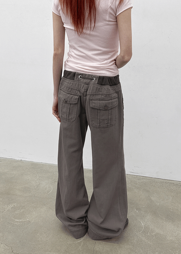 Peju Wide Bootcut Banding Pants