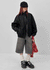 Onyeo High-neck Leather Jumper