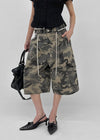Carlo Camo Wide Bermuda Shorts