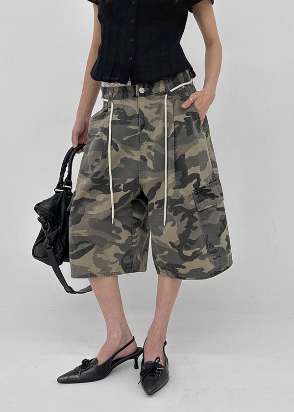 Carlo Camo Wide Bermuda Shorts