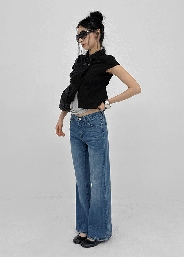 Tulza Low-waisted Bootcut Denim Pants
