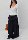 Otting Frill Layered Skirt Pants