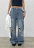 Trikin Damage Wide Denim Pants