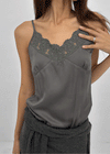 Rhodia Satin Lace Sleeveless