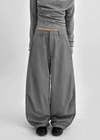 (UNISEX) Tenum Back Pocket Balloon Wide Slacks