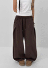 (UNISEX) Nepla Fleece Balloon Wide Banding Pants