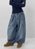 (UNISEX) Recoop Wide Balloon Banding Denim Pants