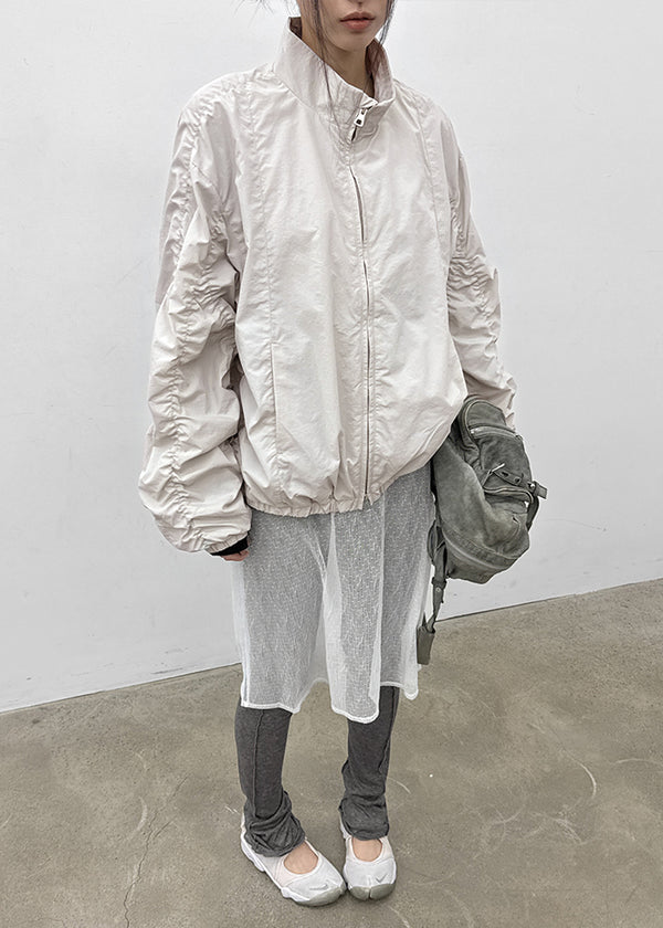 (UNISEX) Bracken Shirring Two-way Nylon Jumper