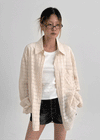 (UNISEX) Welong Check Loose Fit Shirt