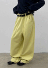 (UNISEX) Coupe Wide Elastic String Pants