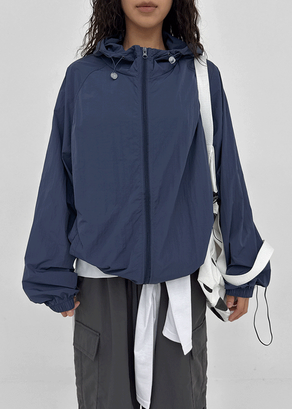 (UNISEX) Nuvec String Windbreaker Jumper