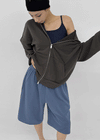 (UNISEX) Swine Two-Way Zip-Up Hoodie