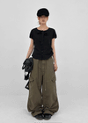 (UNISEX) Ione Wide Cargo Pants