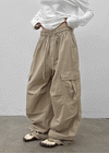 (UNISEX) Boenti Wide Cargo Pants
