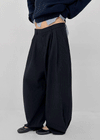 (UNISEX) Grass Stripe Wide Slacks