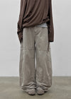 (UNISEX) Remnant Pigment Wide Cargo Pants