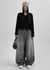 (UNISEX) Montton Stripe Wide Denim Balloon Pants