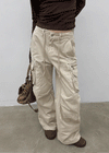 (UNISEX) Ketin Zipper Cargo Pants
