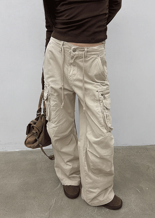(UNISEX) Ketin Zipper Cargo Pants