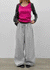(UNISEX) Pluck Wide Elastic String Pants