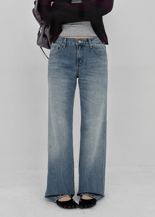 Skullk Low-waisted Denim Pants
