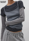 [MADE] Toke SET - Layered Long Sleeve Tee, Sleeveless