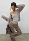 Transi V-neck Fur Cardigan