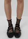 Poyan Wave See-through Dot Socks
