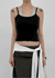 Chopu Layered Color Block Crop Sleeveless (built-in Cup)