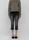 Vixen Slit Capri Denim Pants