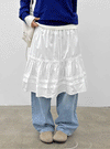 Paoki Flare Banding Midi Skirt