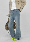 Too God Washed Elastic Stretch Bootcut Denim Pants