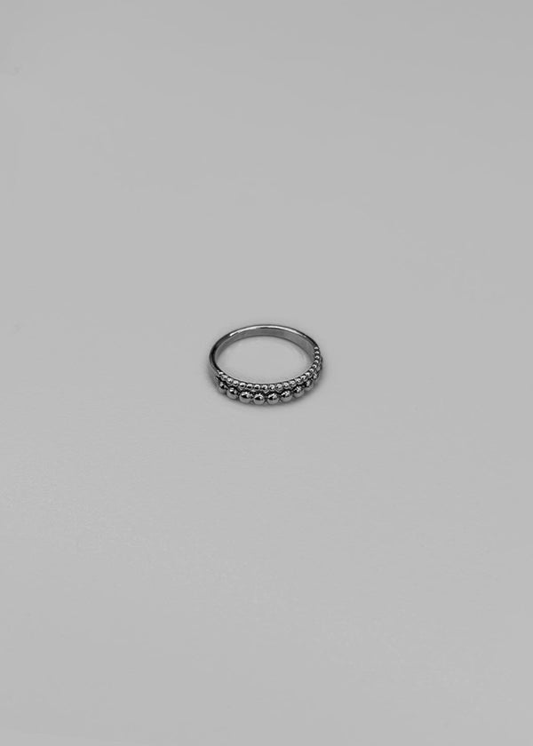 Honnit Silver Ball Layered Ring