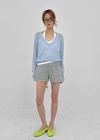 Jenishu Deep V-neck Long Sleeve Knit