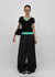 Watu Cut-out Studded Wide Slacks