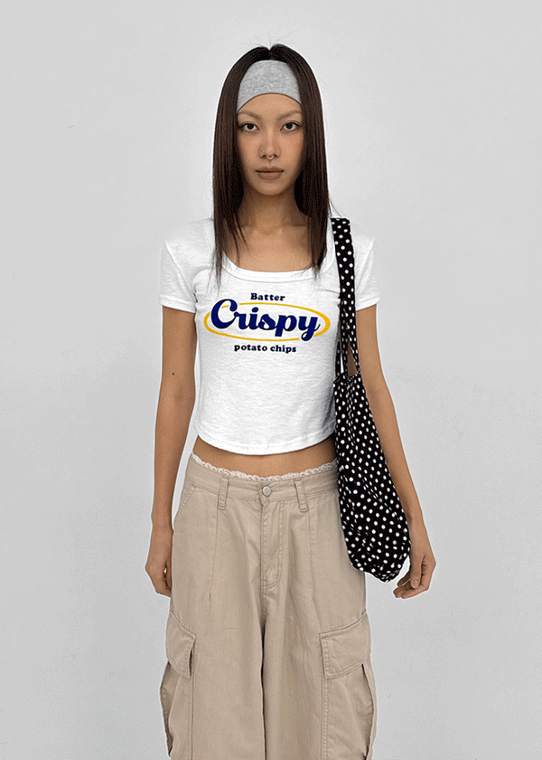 Senso Lettering Square Short Sleeve T-shirt